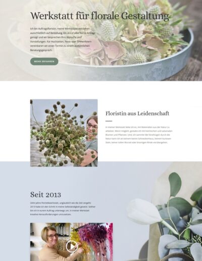 Agenda Solutions Webproject - Floristikwerkstatt Martina Hladovsky