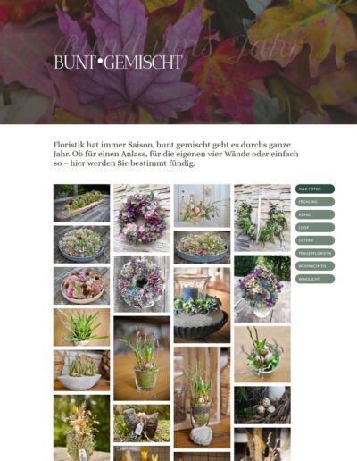 Agenda Solutions Webproject - Floristikwerkstatt Martina Hladovsky