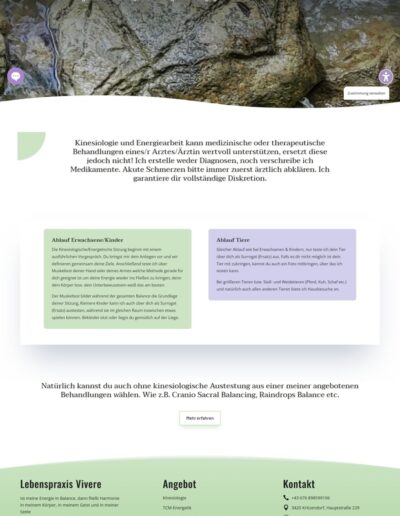 Agenda Solutions Webproject - Lebenspraxis Vivere